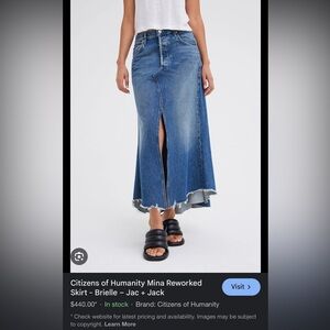 BNWT citizens of humanity Mina reworked skirt in Brielle
